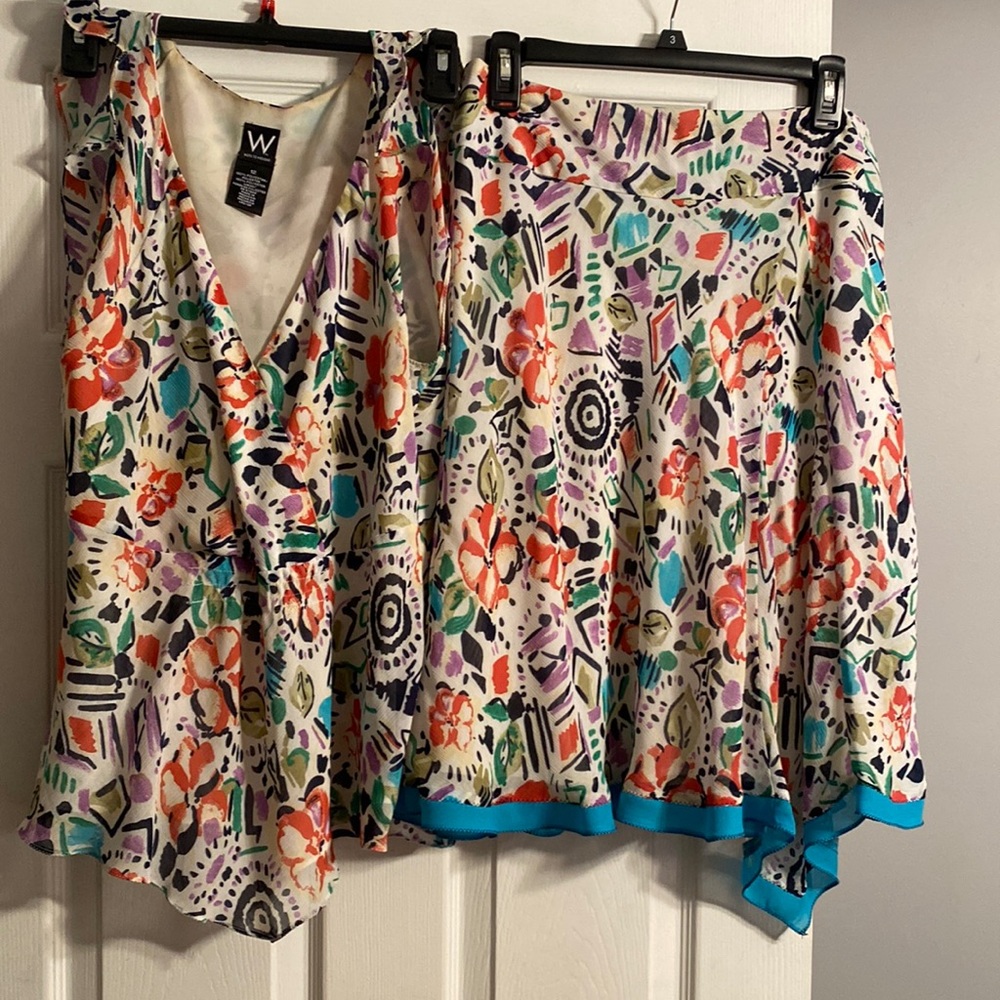 Work To Weekend Matching Blouse (Size 12) and Skirt (Size 8)